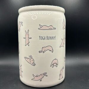 Woolly Heads. Y Magenta Yoga Bunny Canister